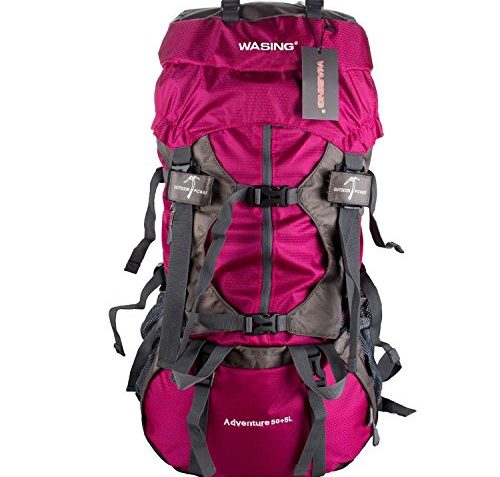 Wasing 55L Hiking Backpack red