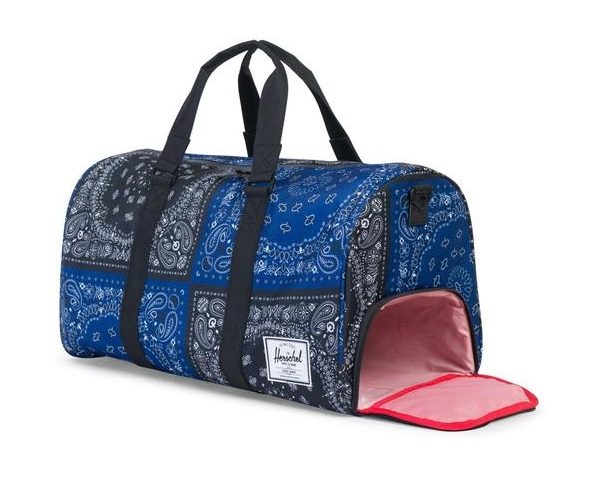 Herschel Supply Novel Duffle Navy and Black Bandana